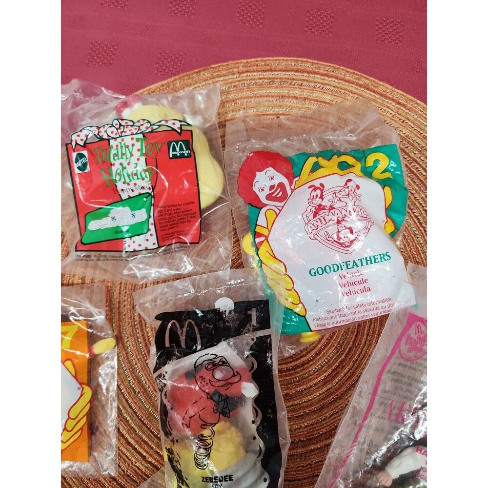 Vintage McDonald's Happy Meal Toys Lot Of 6 New In Package Assorted Years